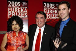 Professor Veena Sahajwalla, Professor Mark Wainwright and Dr Peter Tuthill
