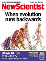 Cover of latest issue of New Scientist magazine